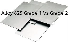 Inconel 625-platta: Grade1 vs Grade2